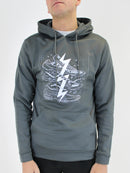 Grey BluePrint (Front) Hoodie