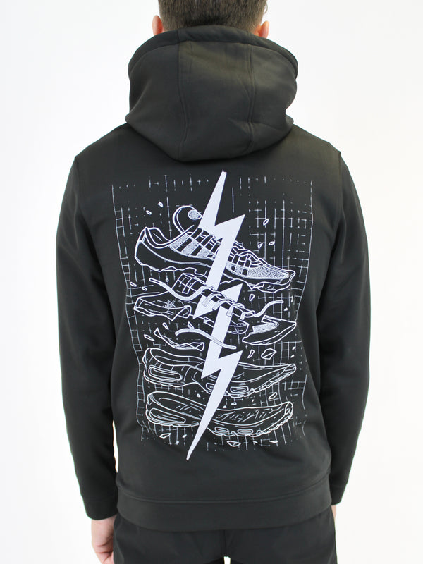 Kids Black BluePrint (Back) Hoodie