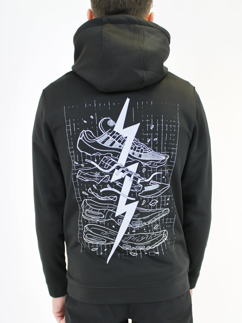 Black BluePrint (Back) Hoodie