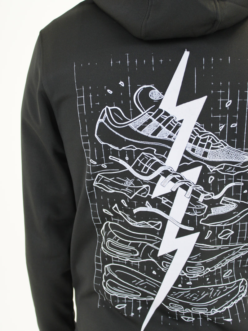 Black BluePrint (Back) Hoodie