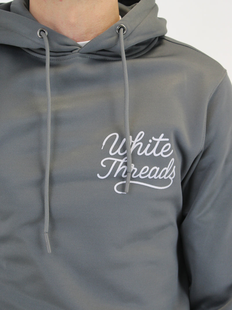 Grey BluePrint (Back) Hoodie