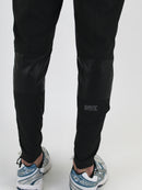 Black Linear Pants