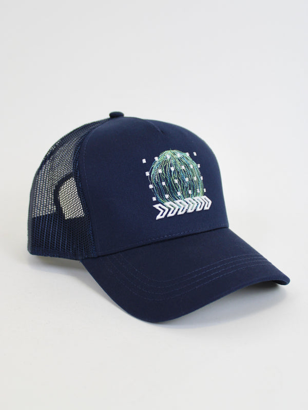 Navy Sphere Trucker