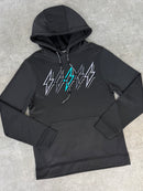 Black / Bright Teal 5 Bolt Hoodie (2026)