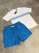 Blue Aztec Swim Set