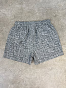 Grey Aztec Swim Shorts (PREORDER)
