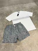 Grey Aztec Swim Set