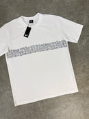 White / Grey Aztec T-Shirt