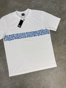 White / Blue Aztec T-Shirt