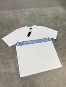 White / Blue Aztec T-Shirt