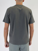Dark Grey Relaxed Fit Plain T-Shirt