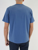 Blue Relaxed Fit Plain T-Shirt