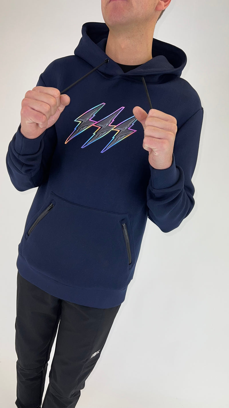 Navy Onyx Triple Bolt (Softshell) Hoodie