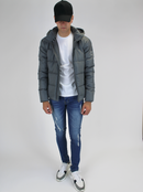 Grey Water Reactive WT Down Coat
