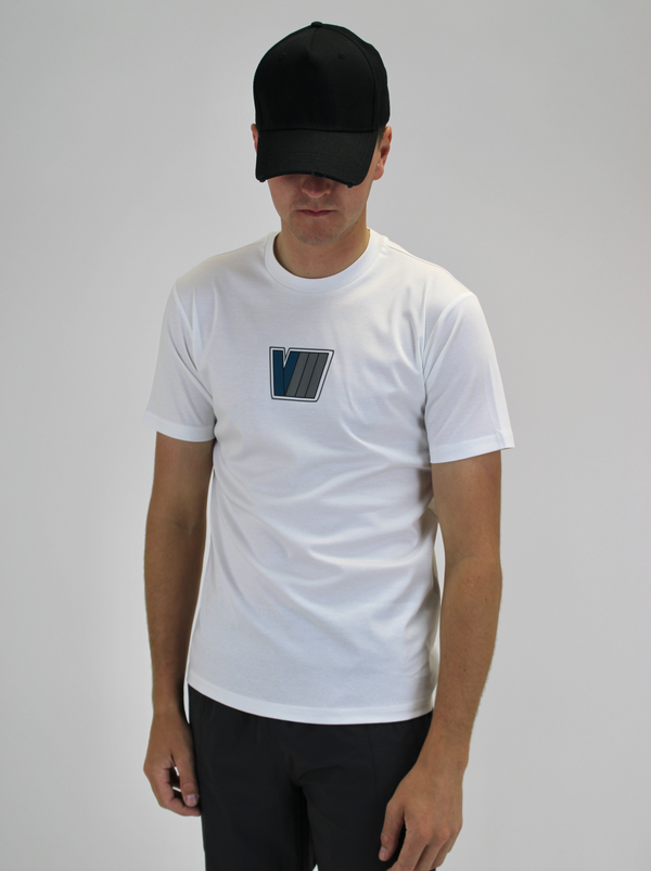 Kids White / Dark Teal V8 T-Shirt