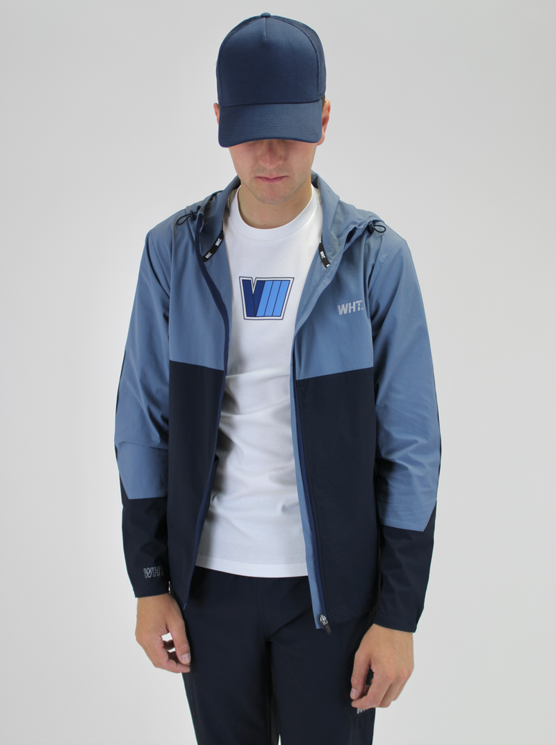 Sky Blue / Navy V8 Windbreaker