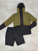Black / Khaki V10 Jacket & Shorts Set