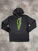 Kids Black / Neon Green OG Bolt Hoodie