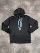 Kids Black / Sky Blue OG Bolt Hoodie
